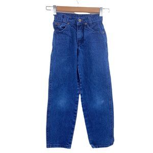 Vintage Chic girls denim jeans size 7 slim dark wash high rise 90s